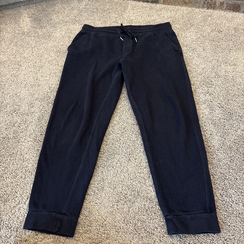 Brooks Brothers Jogger Drawstring Tapered Sweatpants Men's Sz L Blue Mesh Thick